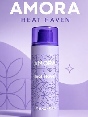 3 in 1 Heat Haven Heat Protectant, detangles & LEAVE IN CONDITIONER (Purple)